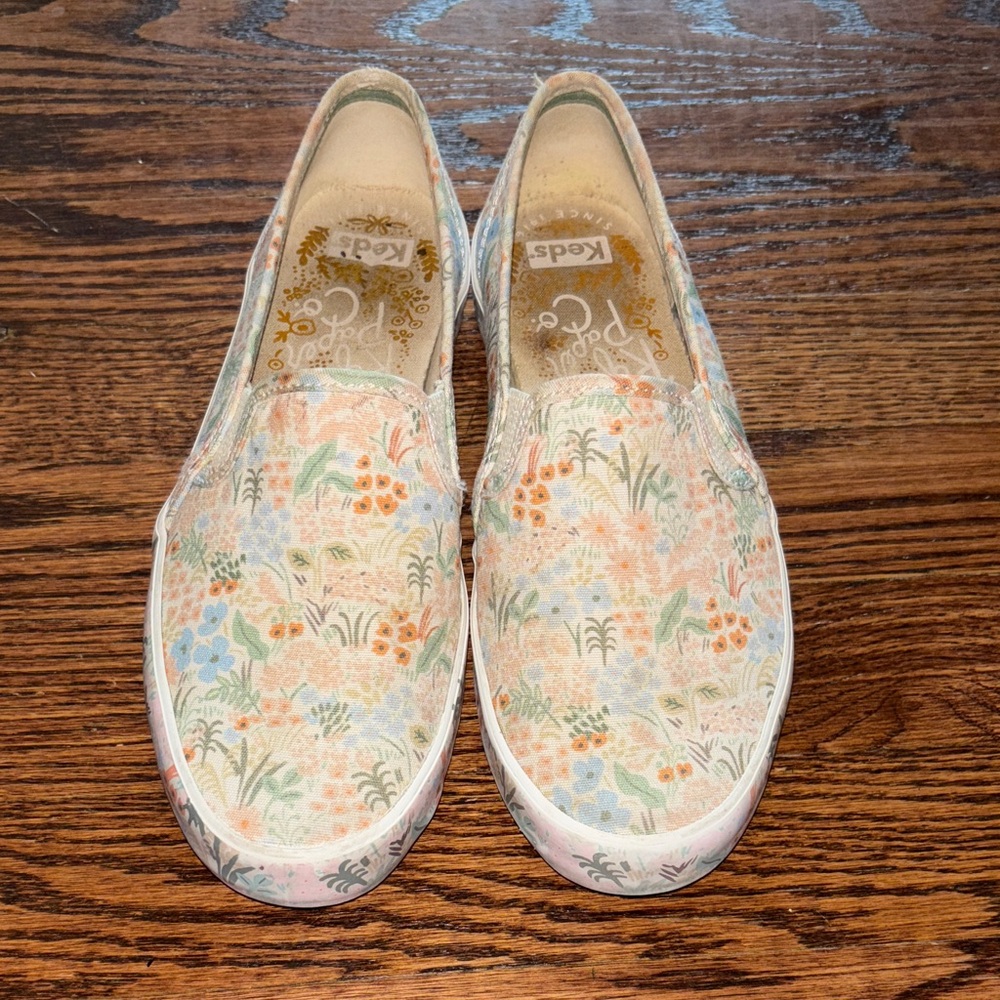 MISMATCHED Keds x Rifle Paper Co Double Decker Meadow Sneaker, size 7/7.5